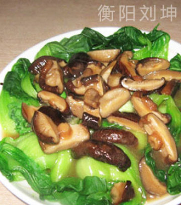 特色香菇溜油菜做法