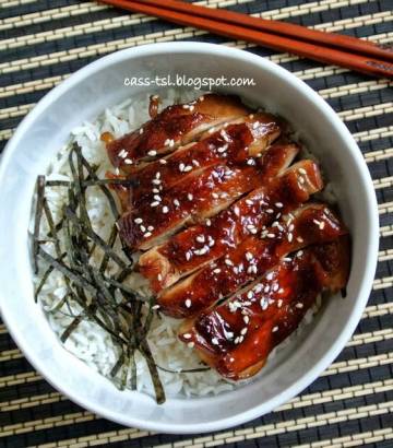 照烧鸡腿丼做法