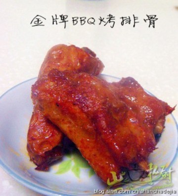 金牌BBQ烤排骨做法