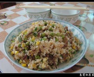 豌豆玉米牛肉饭做法