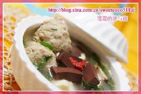 血豆腐肉丸汤做法